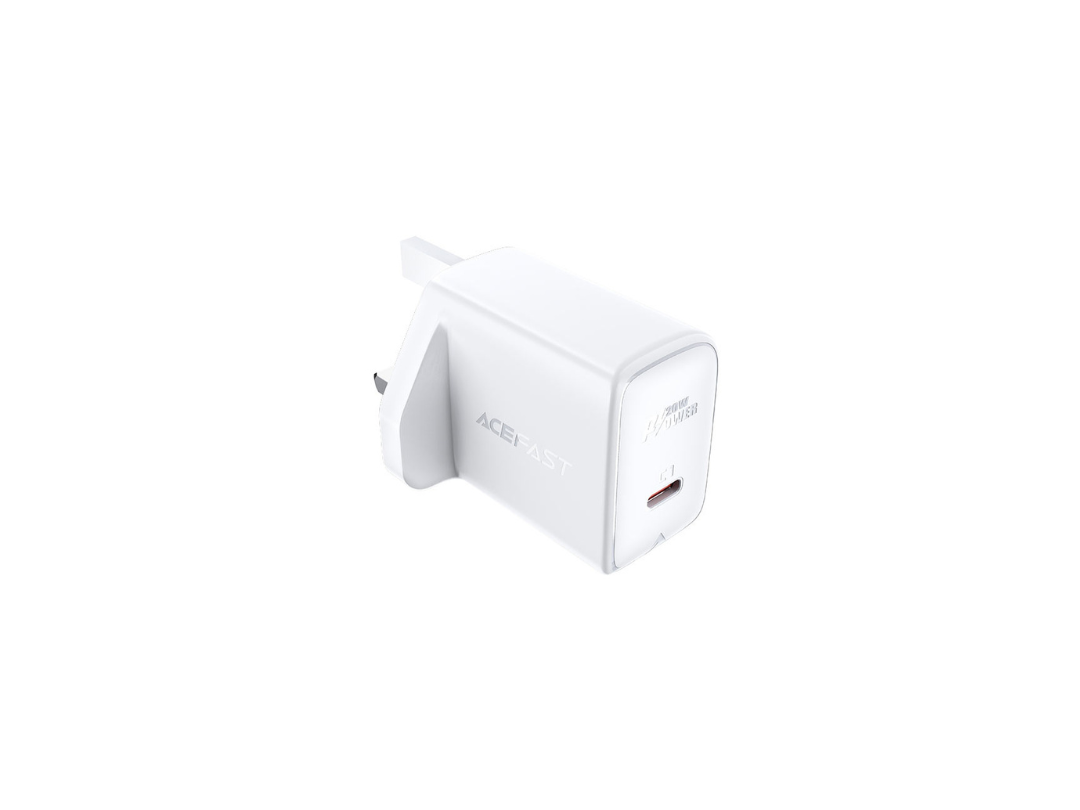 ACEFAST A4 PD3.0 20W Wall Charger UK Plug, Fast USB-C Charging ACEFAST A4 PD3.0 20W Wall Charger UK Plug, Fast USB-C Charging